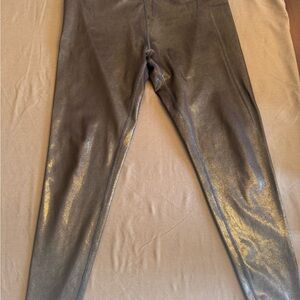 Metallic Gray Leggings